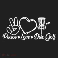 Disc Golfing Peace Love Disc Golf Women's Sweatshirt thumb 2