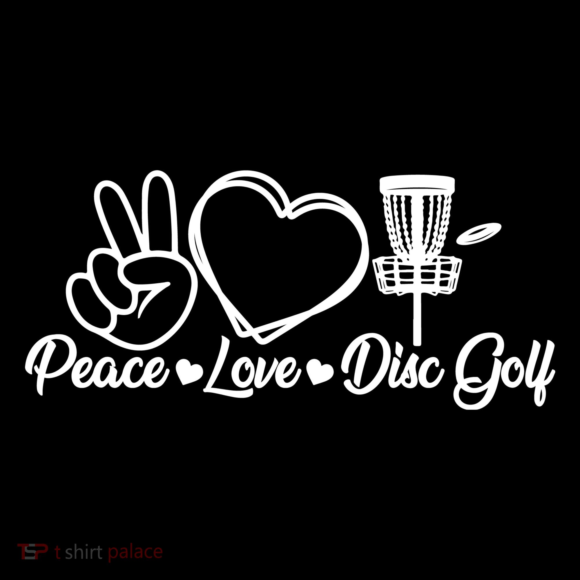 Disc Golfing Peace Love Disc Golf Backpack