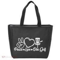 Disc Golfing Peace Love Disc Golf Tote Bag thumb 0
