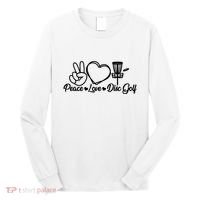 Disc Golfing Peace Love Disc Golf Long Sleeve Shirt thumb 0