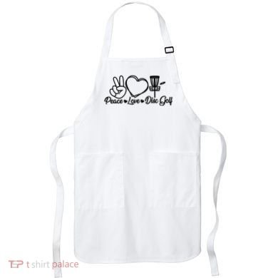 Disc Golfing Peace Love Disc Golf Apron