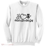 Disc Golfing Peace Love Disc Golf Sweatshirt thumb 0