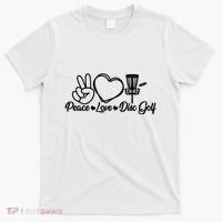 Disc Golfing Peace Love Disc Golf T-Shirt thumb 0