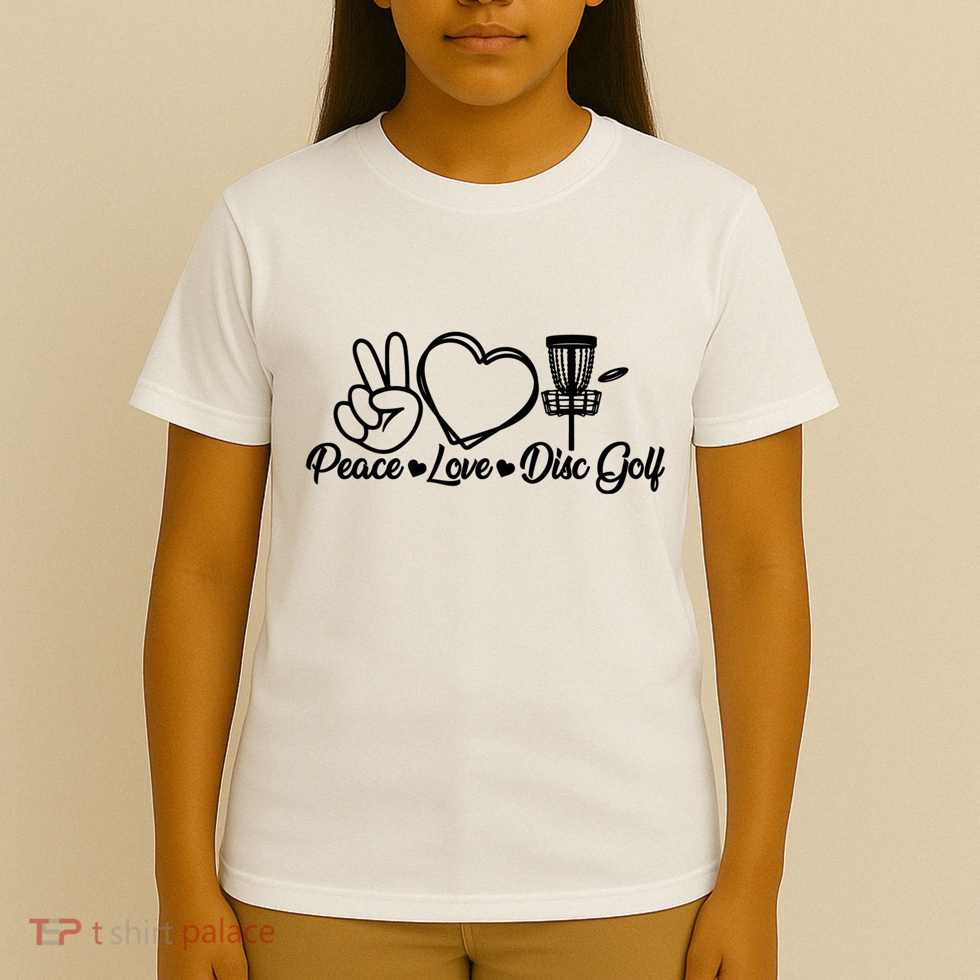 Disc Golfing Peace Love Disc Golf T-Shirt