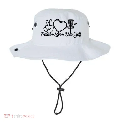 Disc Golfing Peace Love Disc Golf Bucket Hat