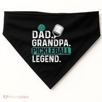 Dad Grandpa Pickleball Legend Player Funny Pickle Ball Funny Gift USA-Made Doggie Bandana thumb 0