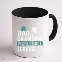 Dad Grandpa Pickleball Legend Player Funny Pickle Ball Funny Gift Coffee Mug thumb 1