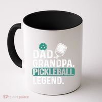 Dad Grandpa Pickleball Legend Player Funny Pickle Ball Funny Gift Coffee Mug thumb 0