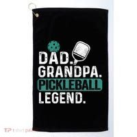 Dad Grandpa Pickleball Legend Player Funny Pickle Ball Funny Gift Golf Towel thumb 0