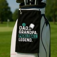 Dad Grandpa Pickleball Legend Player Funny Pickle Ball Funny Gift Golf Towel thumb 2