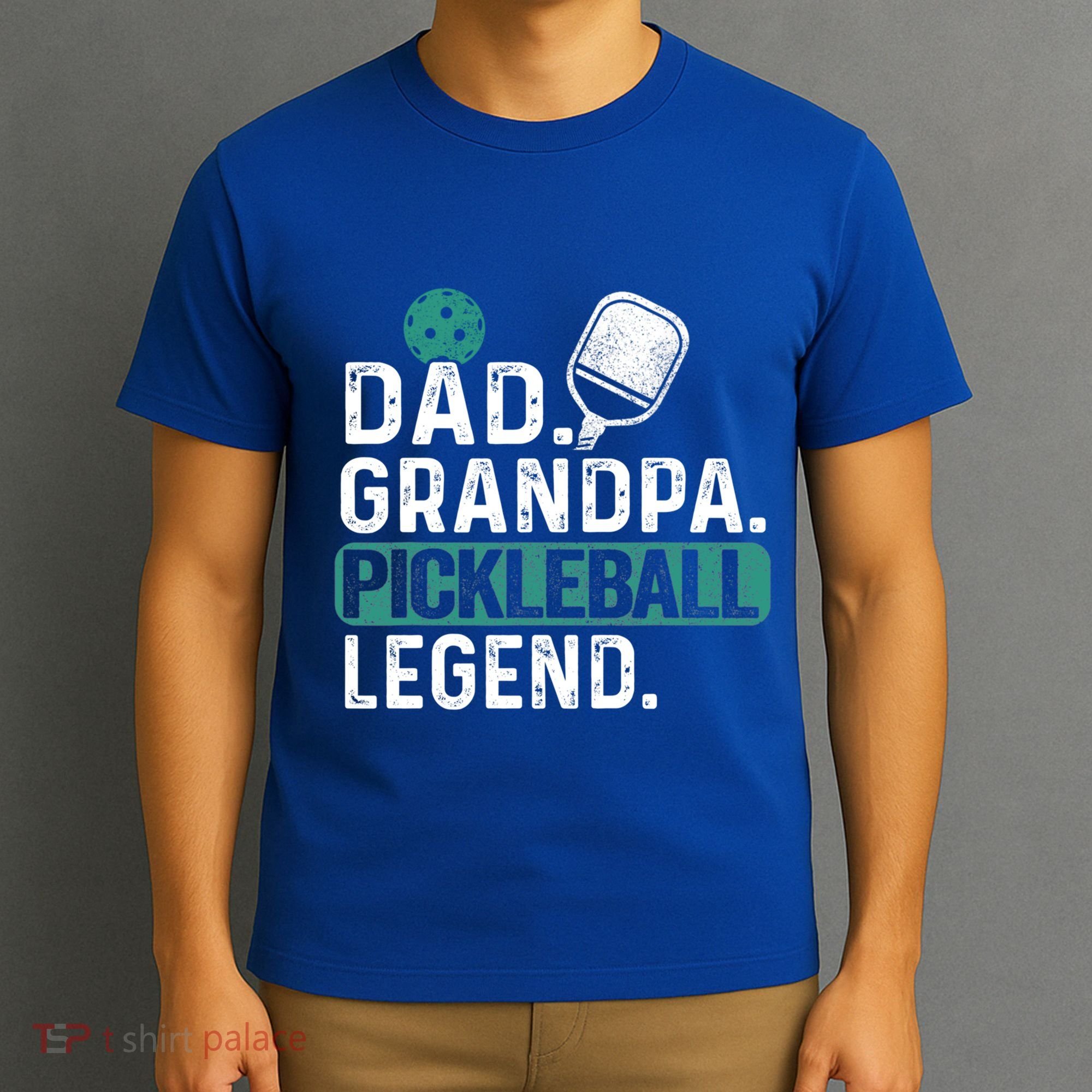 Dad Grandpa Pickleball Legend Player Funny Pickle Ball Funny Gift T-Shirt