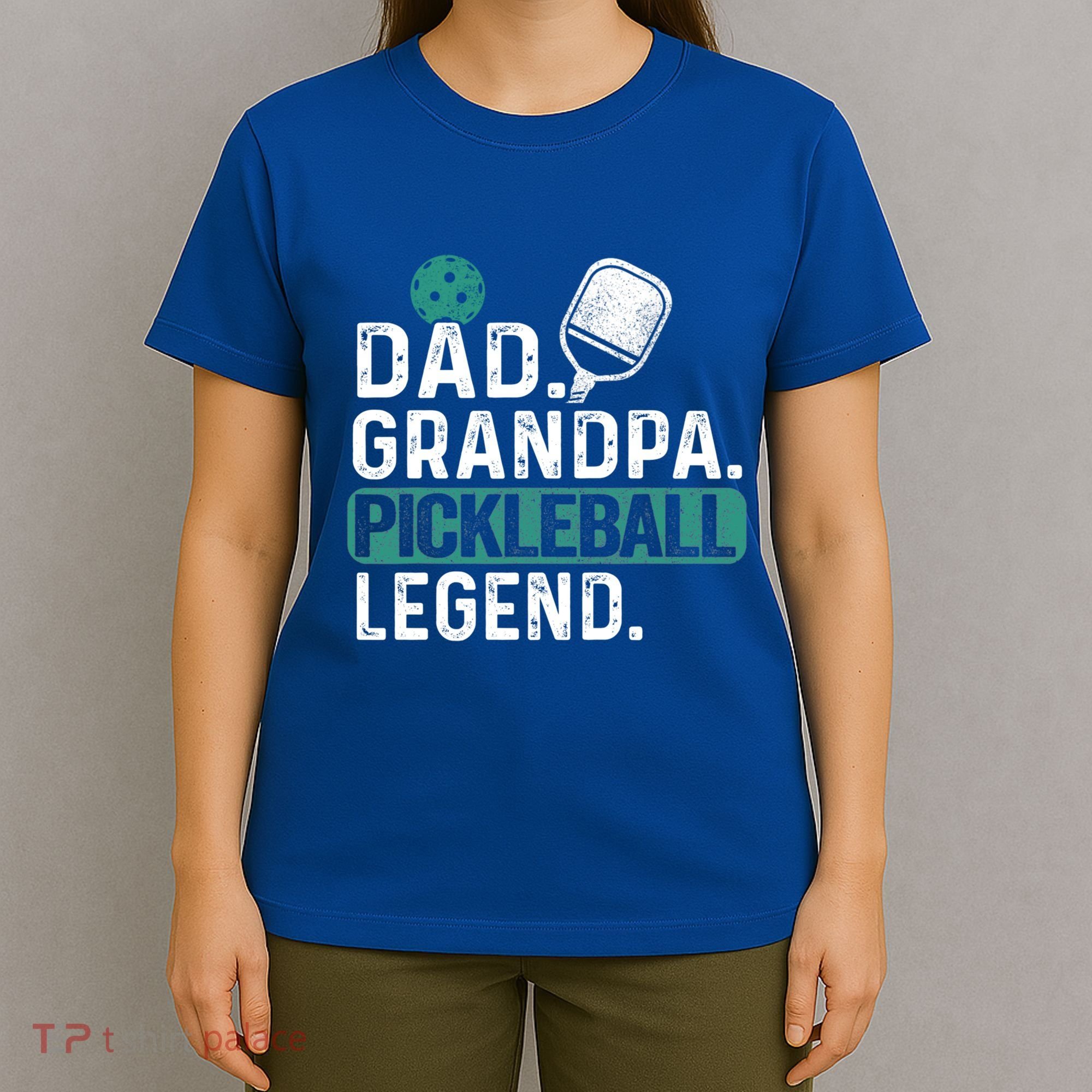 Dad Grandpa Pickleball Legend Player Funny Pickle Ball Funny Gift T-Shirt