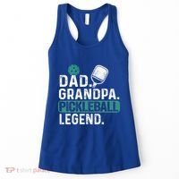 Dad Grandpa Pickleball Legend Player Funny Pickle Ball Funny Gift Women's Tank Top thumb 0