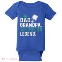 Dad Grandpa Pickleball Legend Player Funny Pickle Ball Funny Gift Baby Bodysuit thumb 0