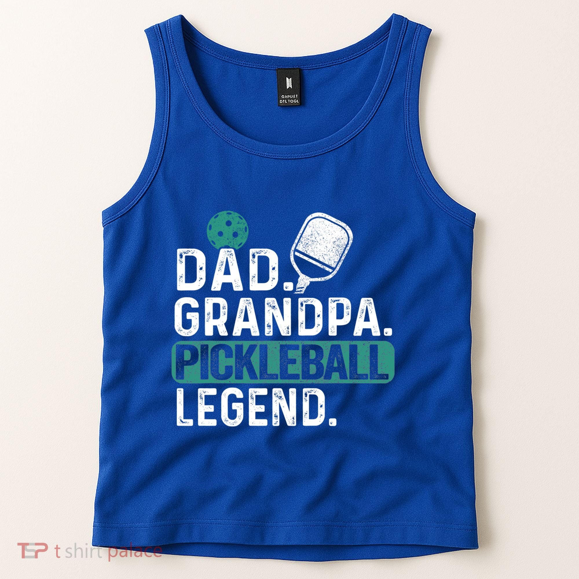 Dad Grandpa Pickleball Legend Player Funny Pickle Ball Funny Gift Tank Top