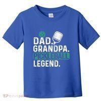 Dad Grandpa Pickleball Legend Player Funny Pickle Ball Funny Gift Toddler T-Shirt thumb 0