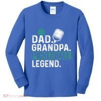 Dad Grandpa Pickleball Legend Player Funny Pickle Ball Funny Gift Kids Long Sleeve Shirt thumb 0