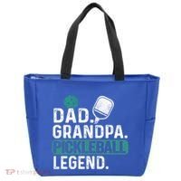Dad Grandpa Pickleball Legend Player Funny Pickle Ball Funny Gift Tote Bag thumb 0