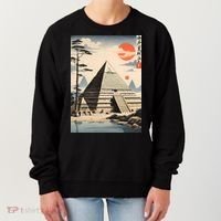 Drawing Giza Pyramid Japanes Style Women's Sweatshirt thumb 0