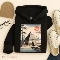 Drawing Giza Pyramid Japanes Style Hoodie thumb 4