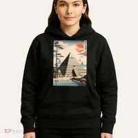 Drawing Giza Pyramid Japanes Style Hoodie thumb 5