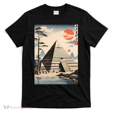 Drawing Giza Pyramid Japanes Style T-Shirt