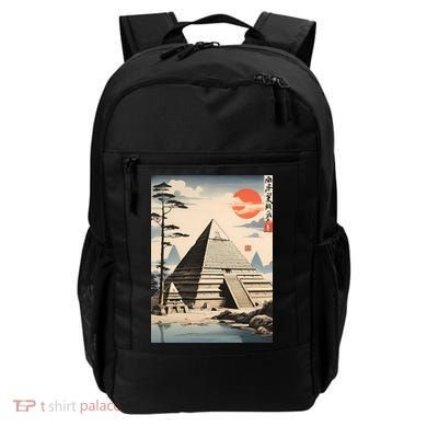 Drawing Giza Pyramid Japanes Style Backpack
