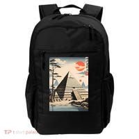 Drawing Giza Pyramid Japanes Style Backpack thumb 0
