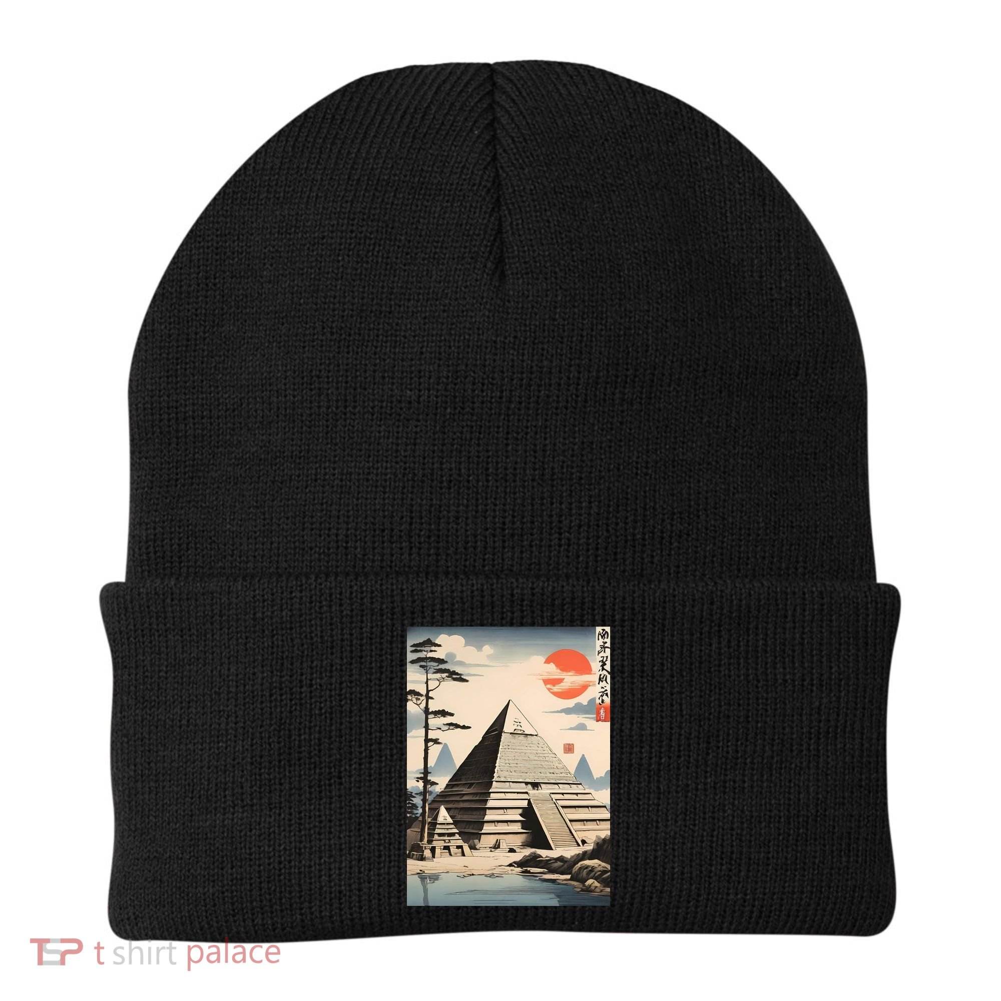 Drawing Giza Pyramid Japanes Style Beanie