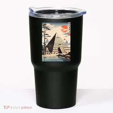 Drawing Giza Pyramid Japanes Style Tumbler