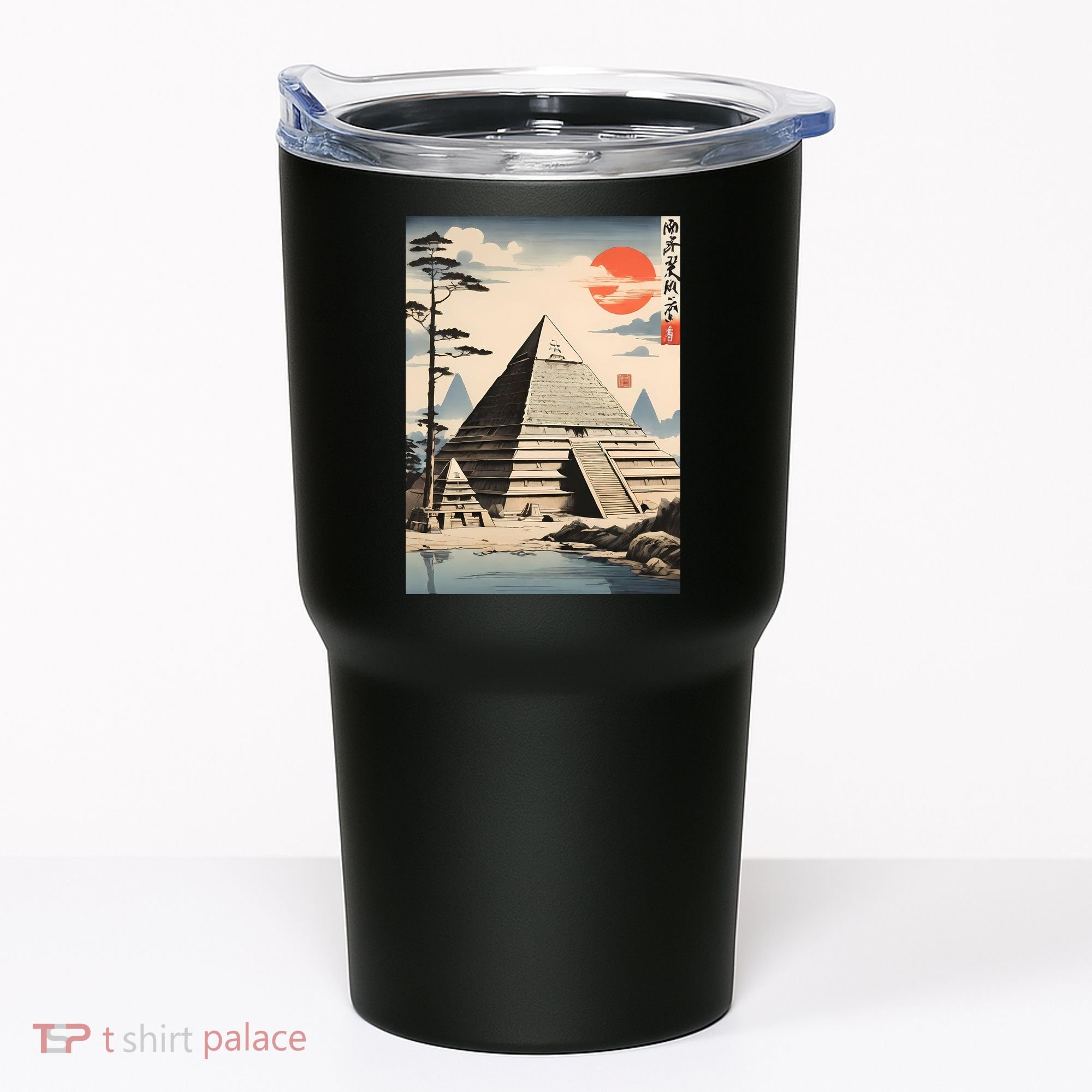 Drawing Giza Pyramid Japanes Style Tumbler