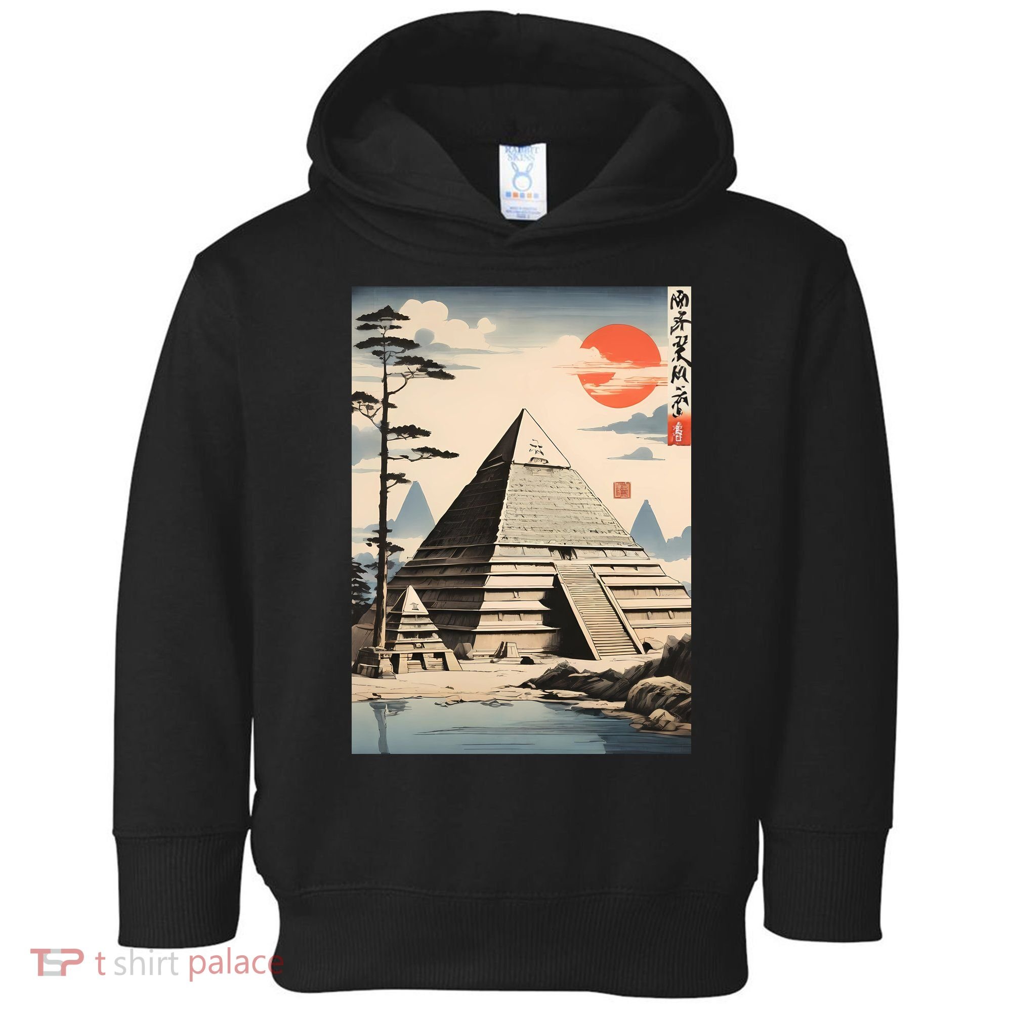 Drawing Giza Pyramid Japanes Style Toddler Hoodie