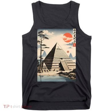 Drawing Giza Pyramid Japanes Style Tank Top
