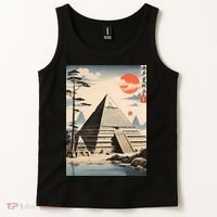 Drawing Giza Pyramid Japanes Style Tank Top thumb 2