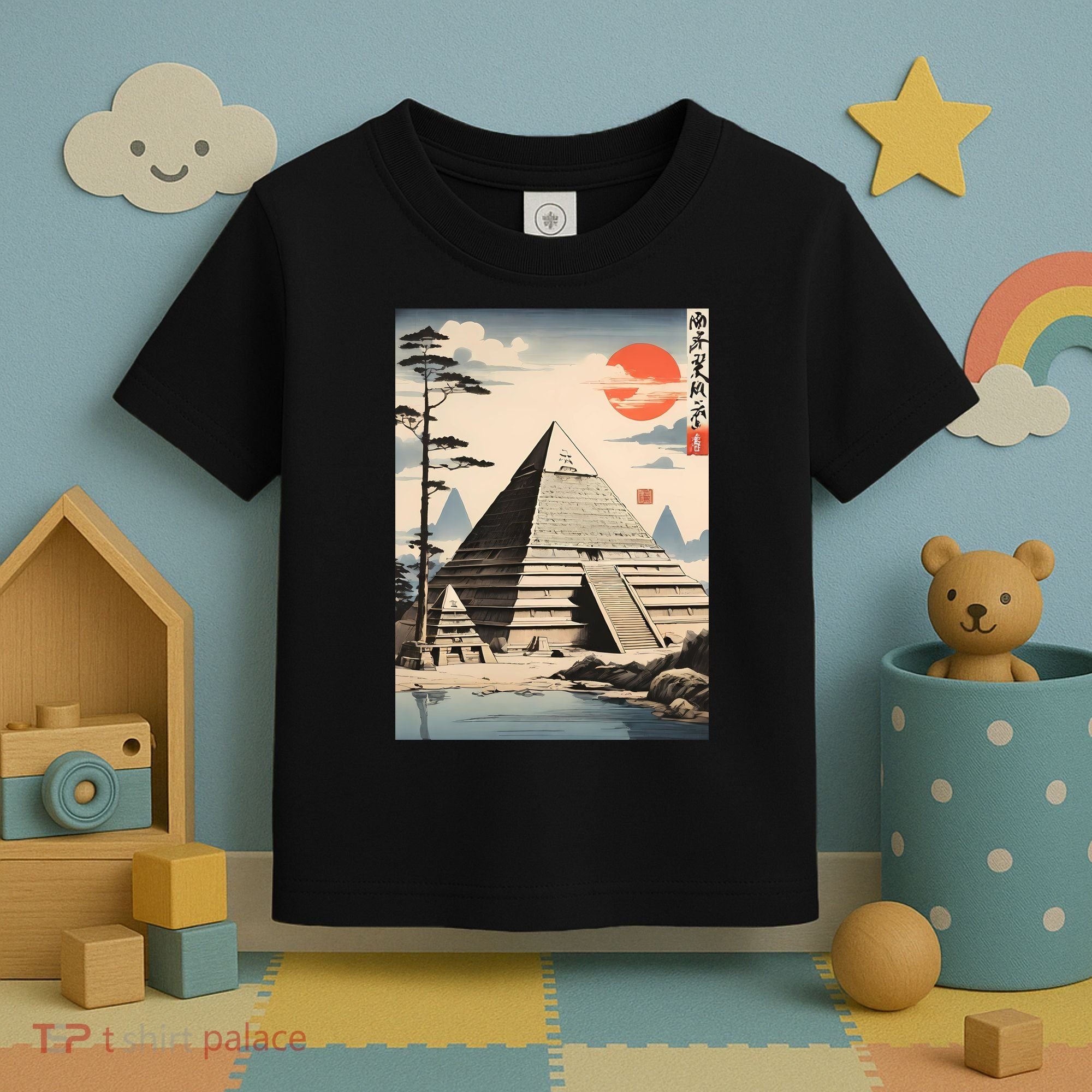 Drawing Giza Pyramid Japanes Style Toddler T-Shirt