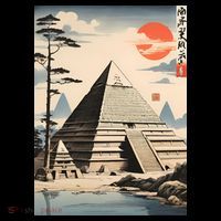 Drawing Giza Pyramid Japanes Style Toddler T-Shirt thumb 4