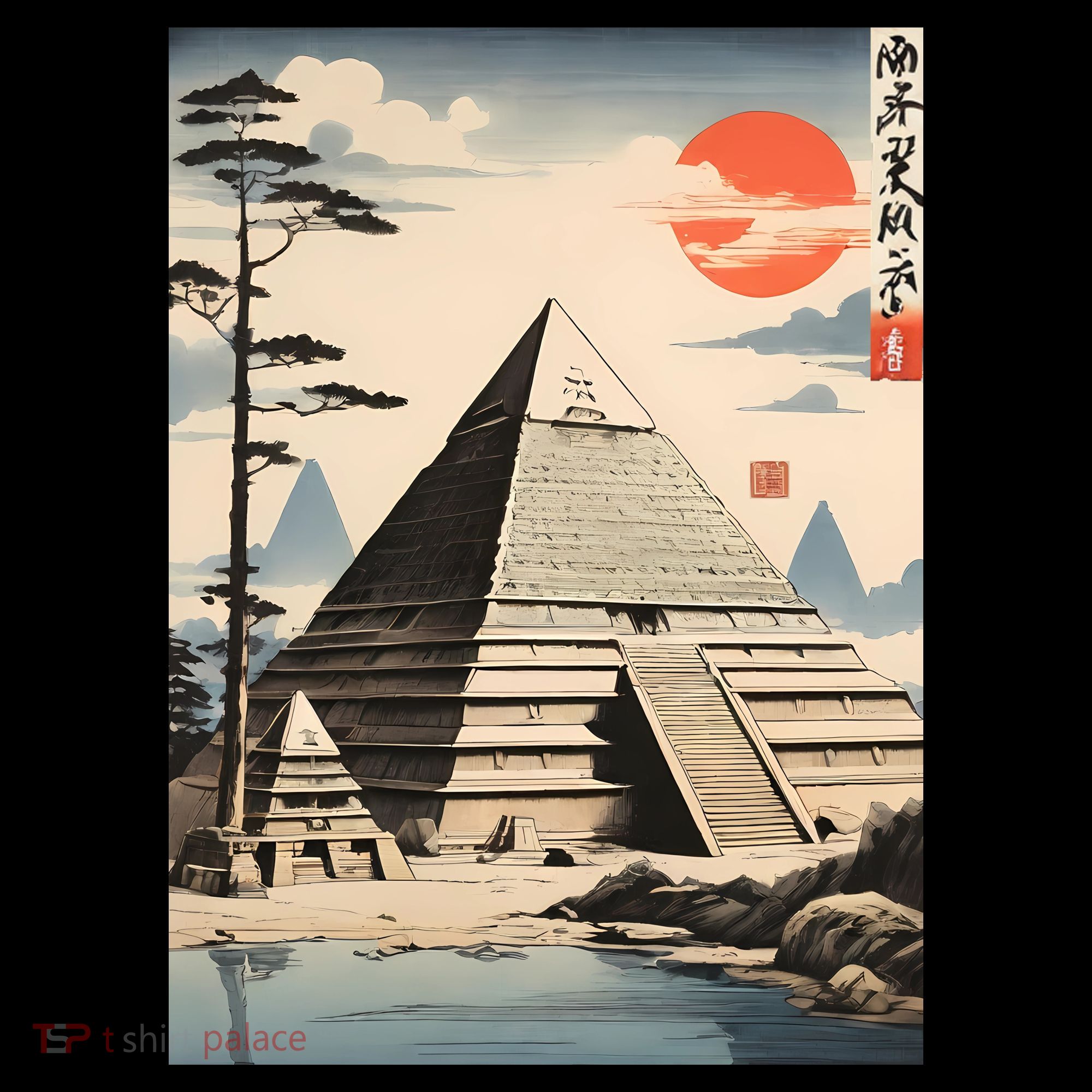 Drawing Giza Pyramid Japanes Style Toddler T-Shirt