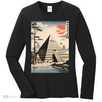 Drawing Giza Pyramid Japanes Style Women's Long Sleeve Shirt thumb 0