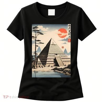 Drawing Giza Pyramid Japanes Style Women's T-Shirt