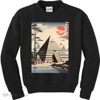 Drawing Giza Pyramid Japanes Style Kids Sweatshirt thumb 0