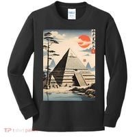Drawing Giza Pyramid Japanes Style Kids Long Sleeve Shirt thumb 0