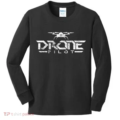 Drone Gift Quadcopter Kids Long Sleeve Shirt