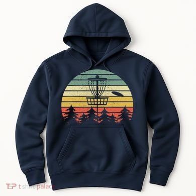 Disc Golf Retro Vintage Frisbee Design Hoodie
