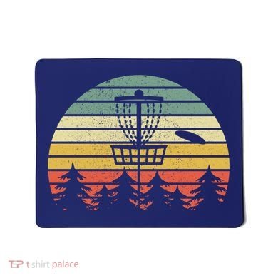 Disc Golf Retro Vintage Frisbee Design Mousepad