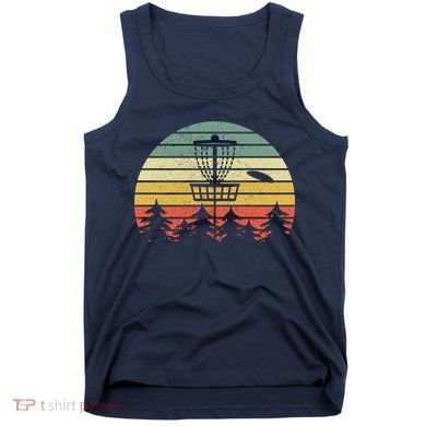 Disc Golf Retro Vintage Frisbee Design Tank Top