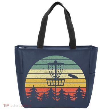Disc Golf Retro Vintage Frisbee Design Tote Bag