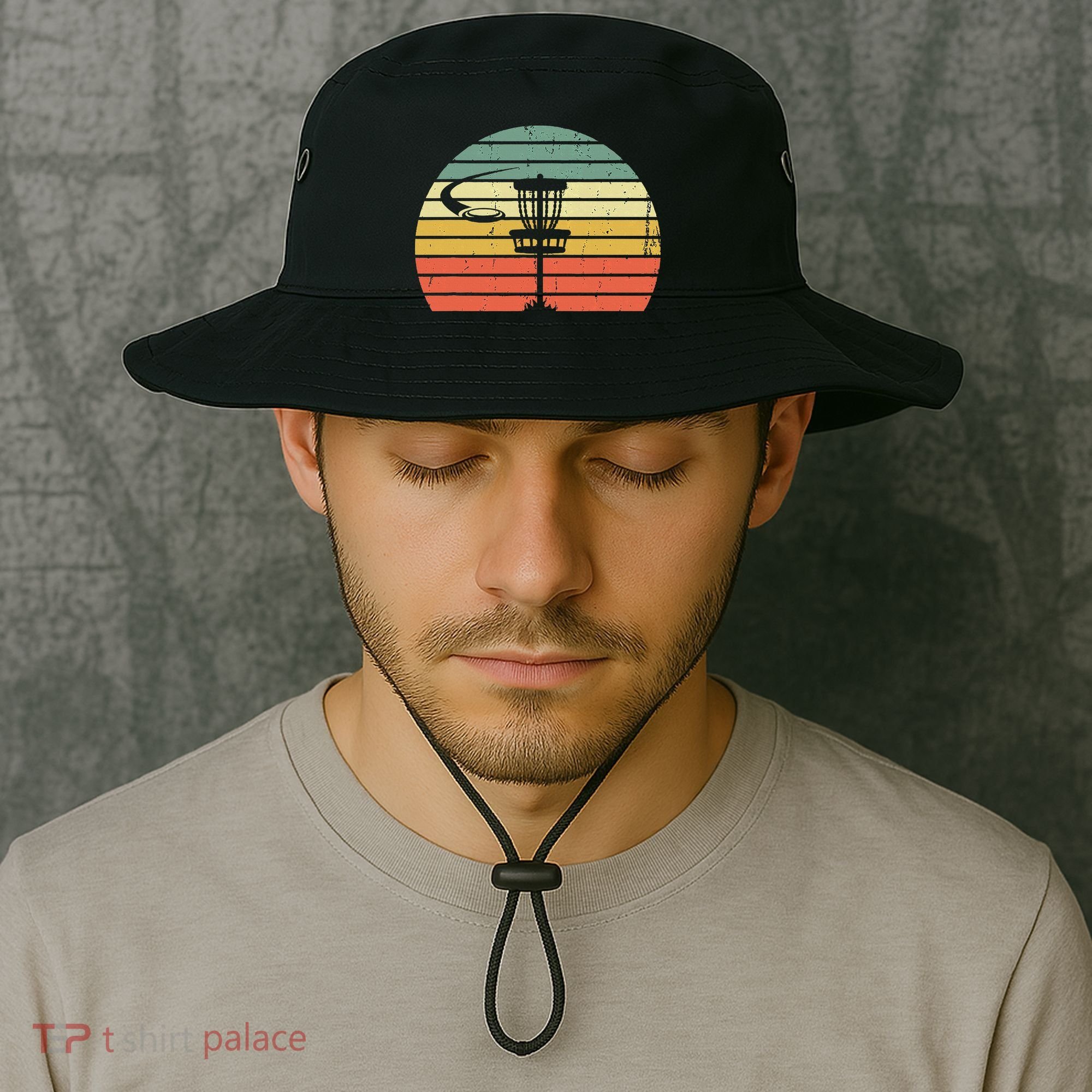 Disc Golf Retro Frisbee Golf Disc Sport Gift Bucket Hat