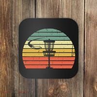 Disc Golf Retro Frisbee Golf Disc Sport Gift Coaster thumb 0