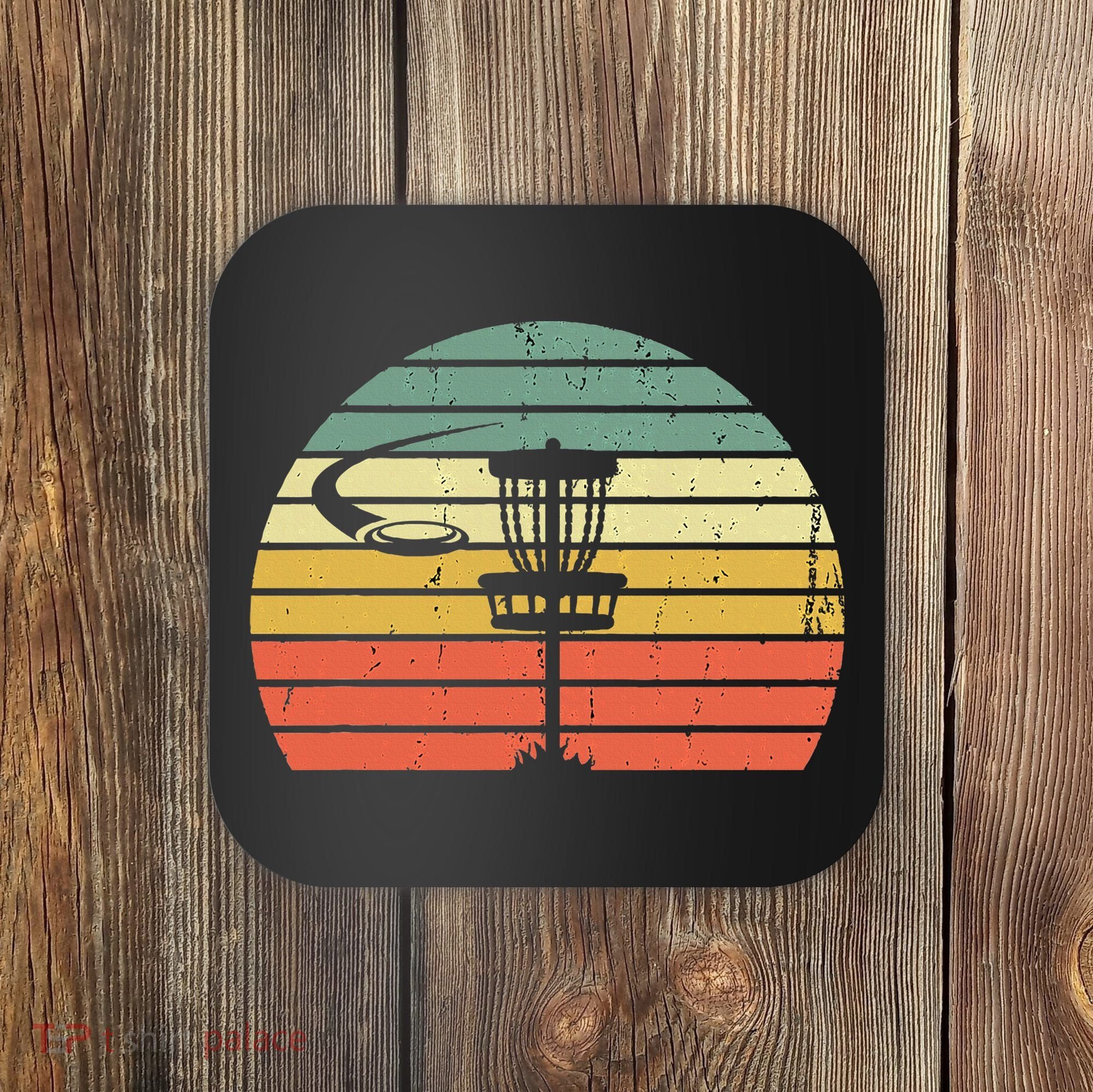 Disc Golf Retro Frisbee Golf Disc Sport Gift Coaster