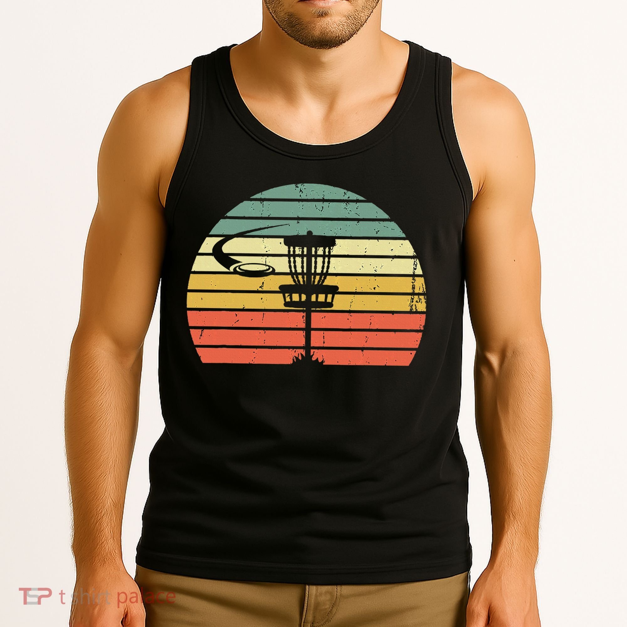 Disc Golf Retro Frisbee Golf Disc Sport Gift Tank Top